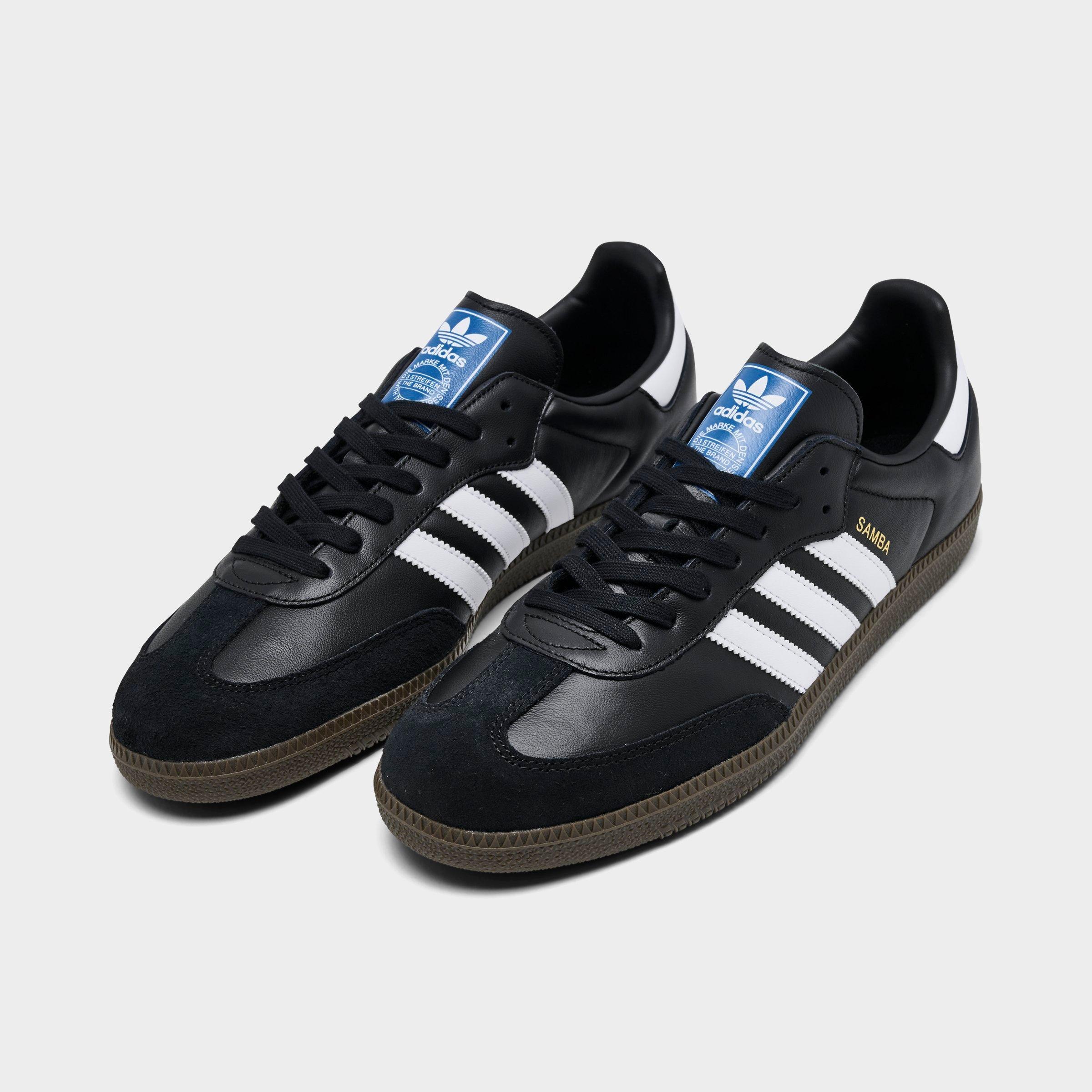 Men's adidas Originals Samba OG Casual Shoes - Part 2 - Black/White/Gum - Both shoes facing left