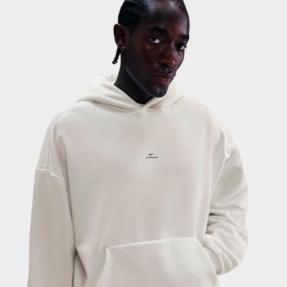 Men's Nithtke Standard Issue Therma-FIT Brushed Basketball Pullover Hoodie - Sail/Black