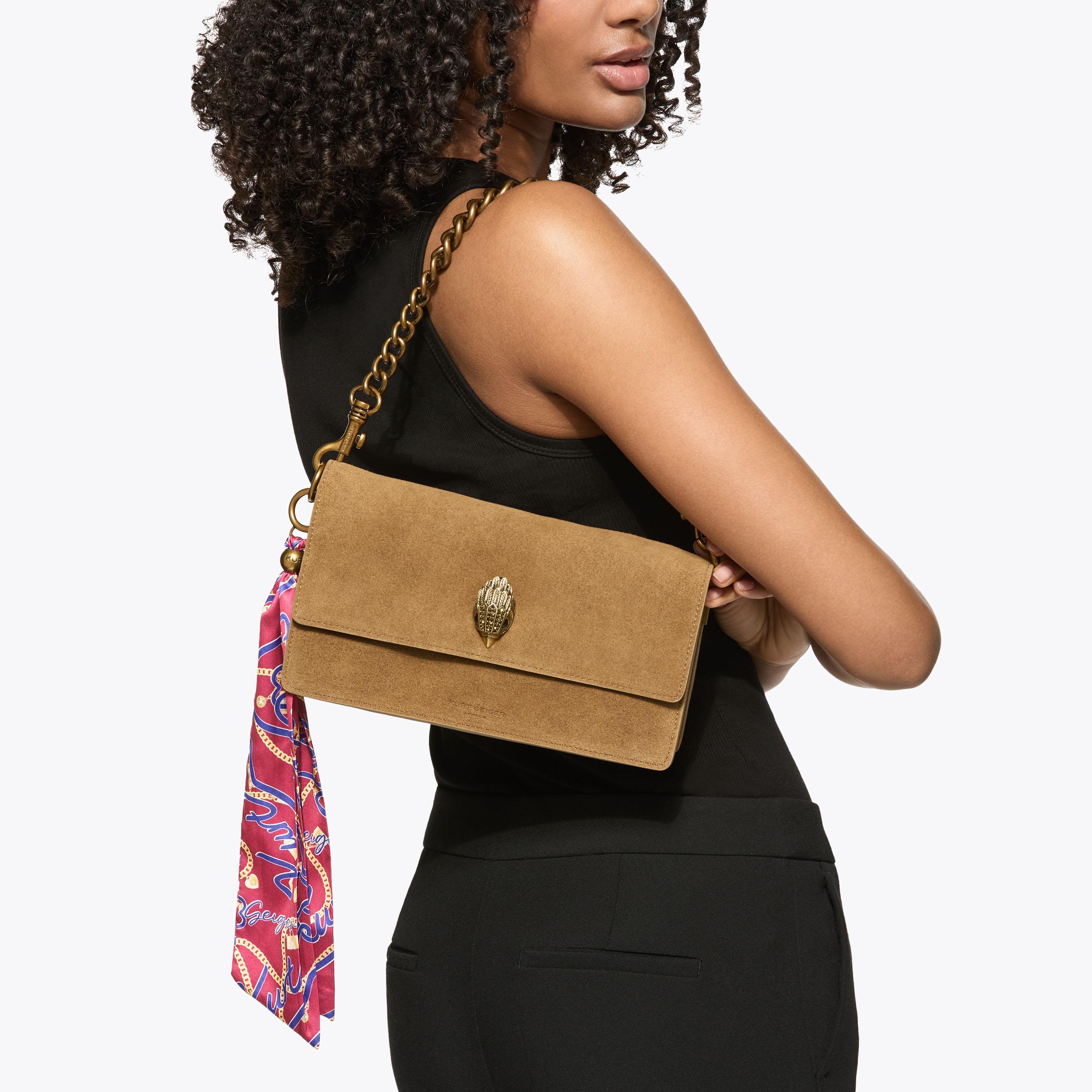 Kurt Geiger London Sloane Soft Shoulder Bag - Tan - view 2