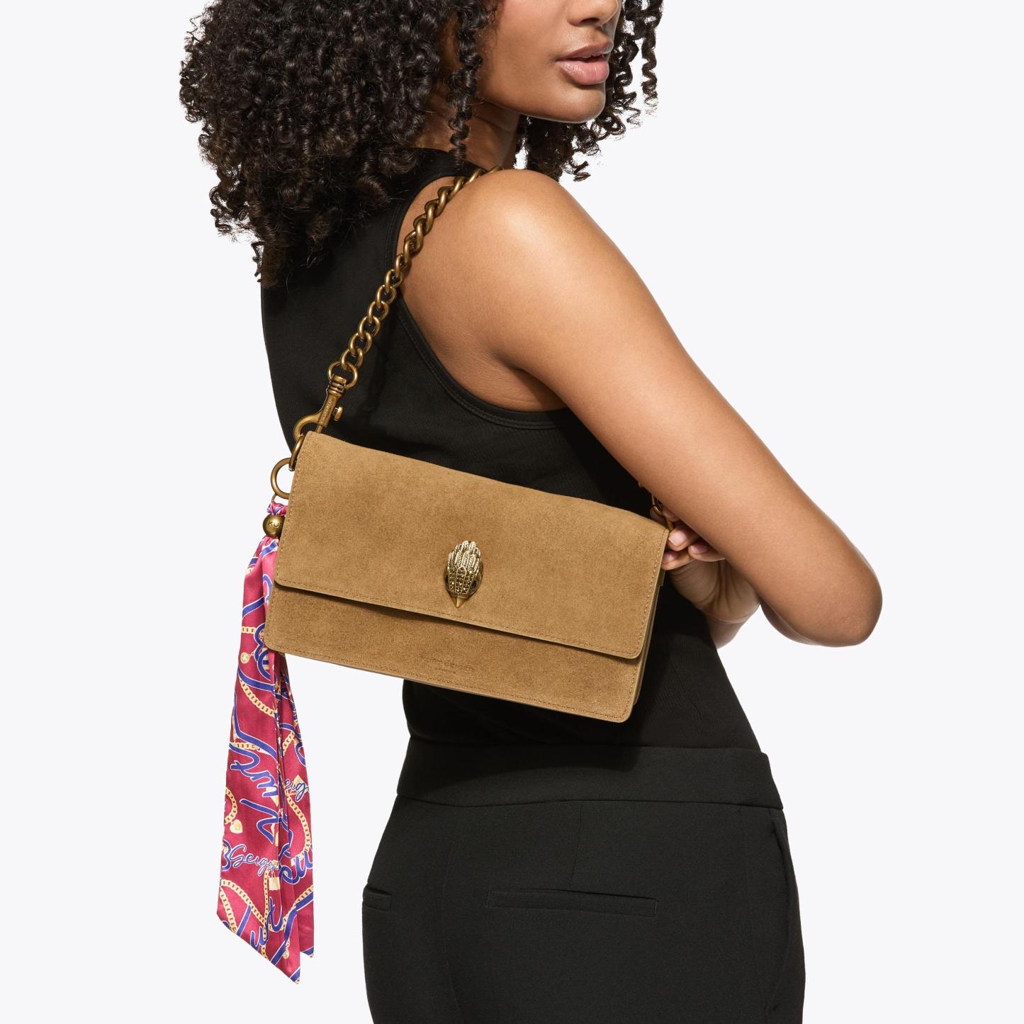 Kurt Geiger London Sloane Soft Shoulder Bag - Tan - view 2