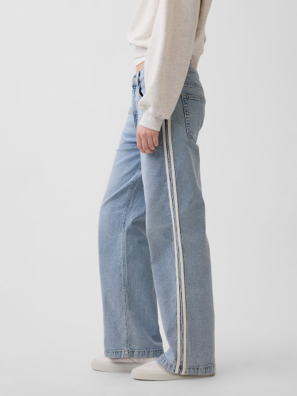Low Rise '90s Loose Jeans - Medium wash