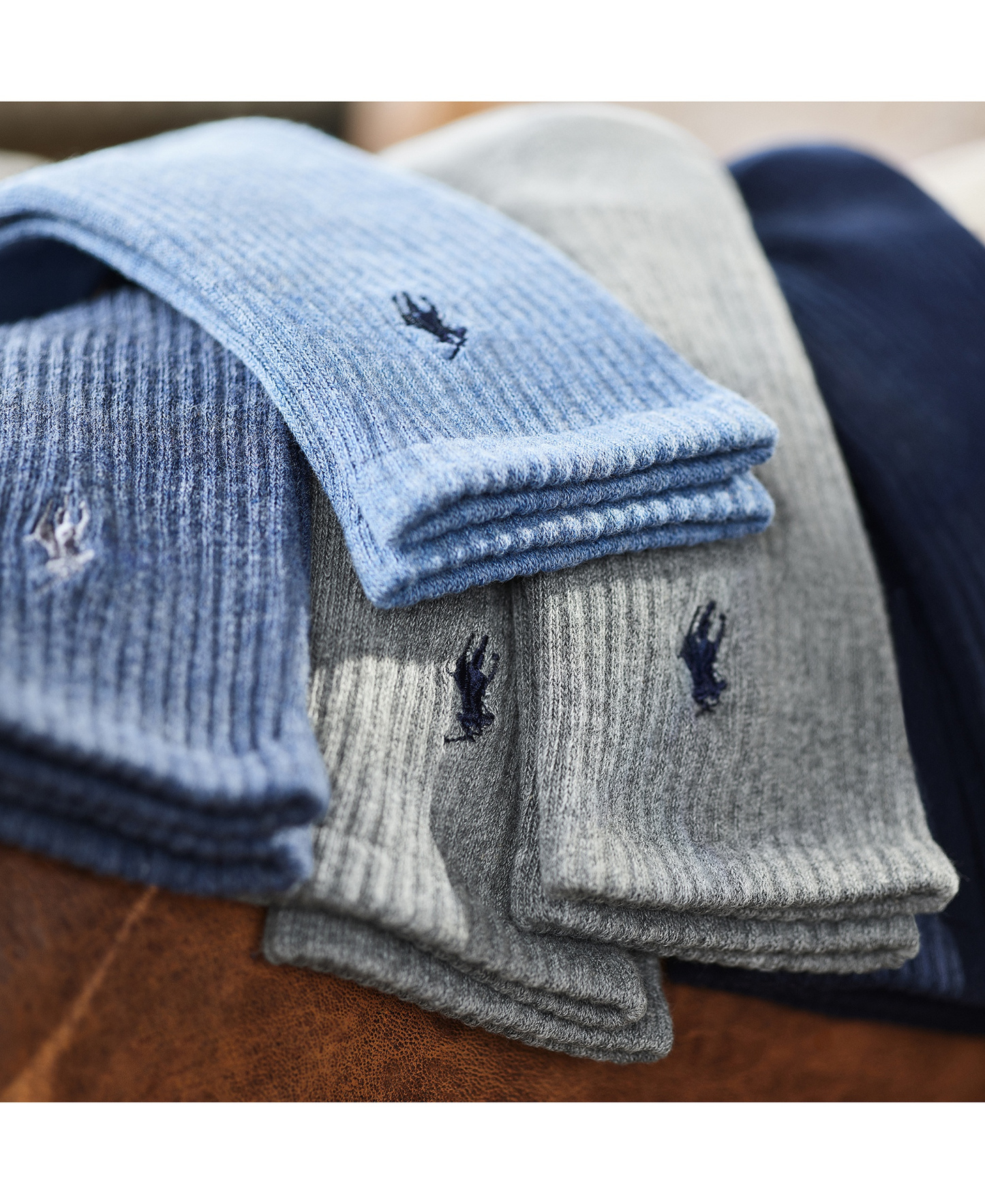 Polo Ralph Lauren Men's 6-Pk. Performance Sport Crew Socks - Denim
