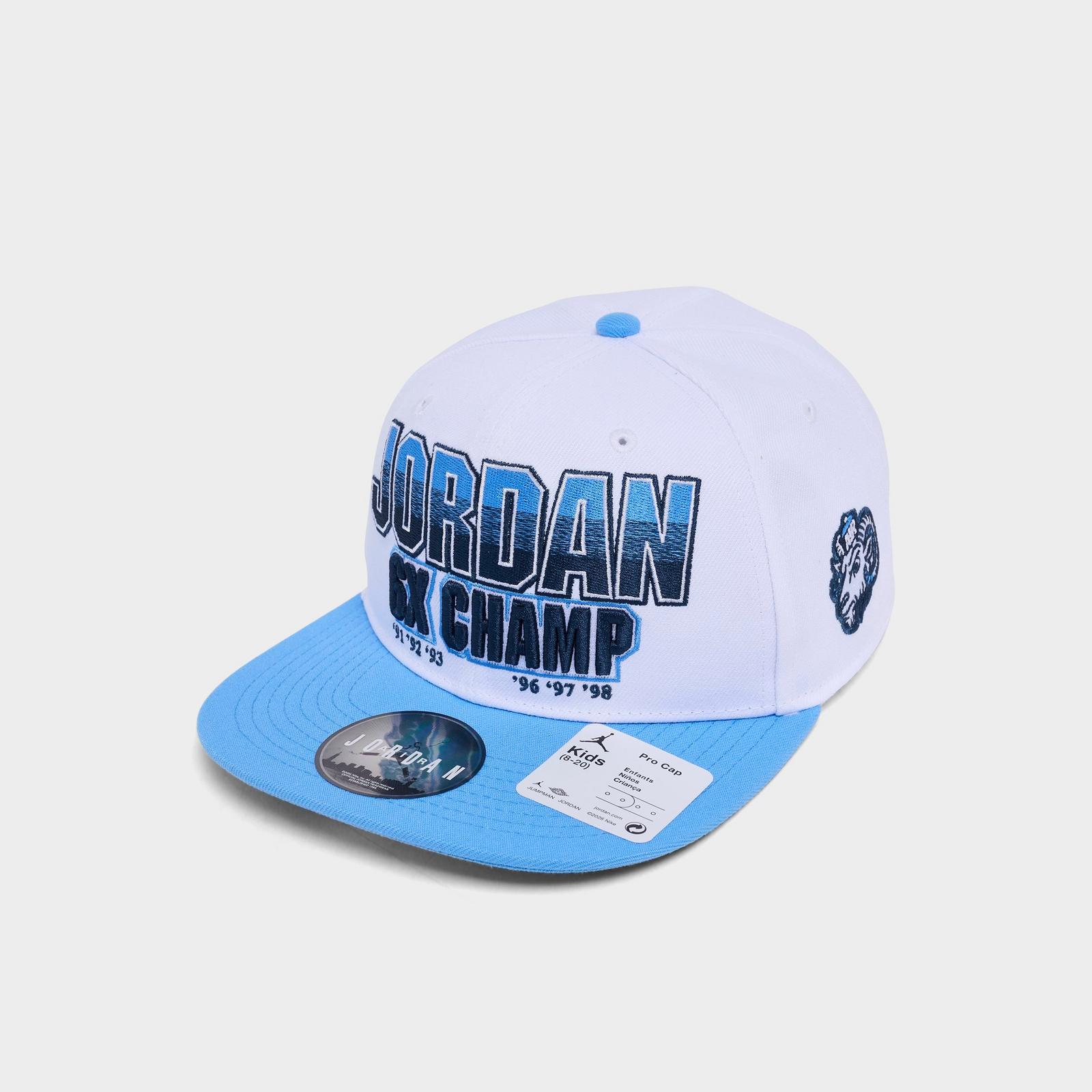Kids' Jordan Pro UNC Snapback Hat - University Blue/White - view 3