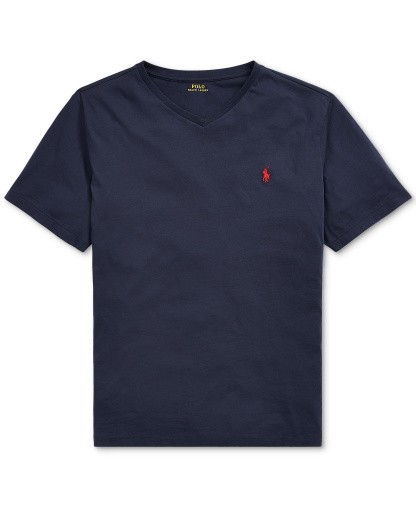 Polo Ralph Lauren Men's Big & Tall V-Neck T-Shirt - Ink