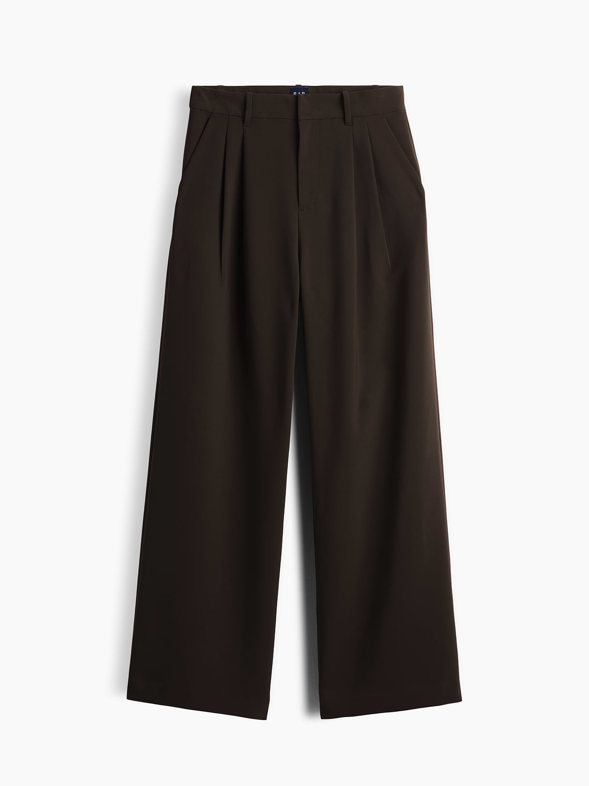 365 High Rise Pleated Trousers - Deep woods green