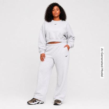 Women's Nithtke Studio Fleece Medium-Weight Wide-Leg Pants - Birch Heather/Black