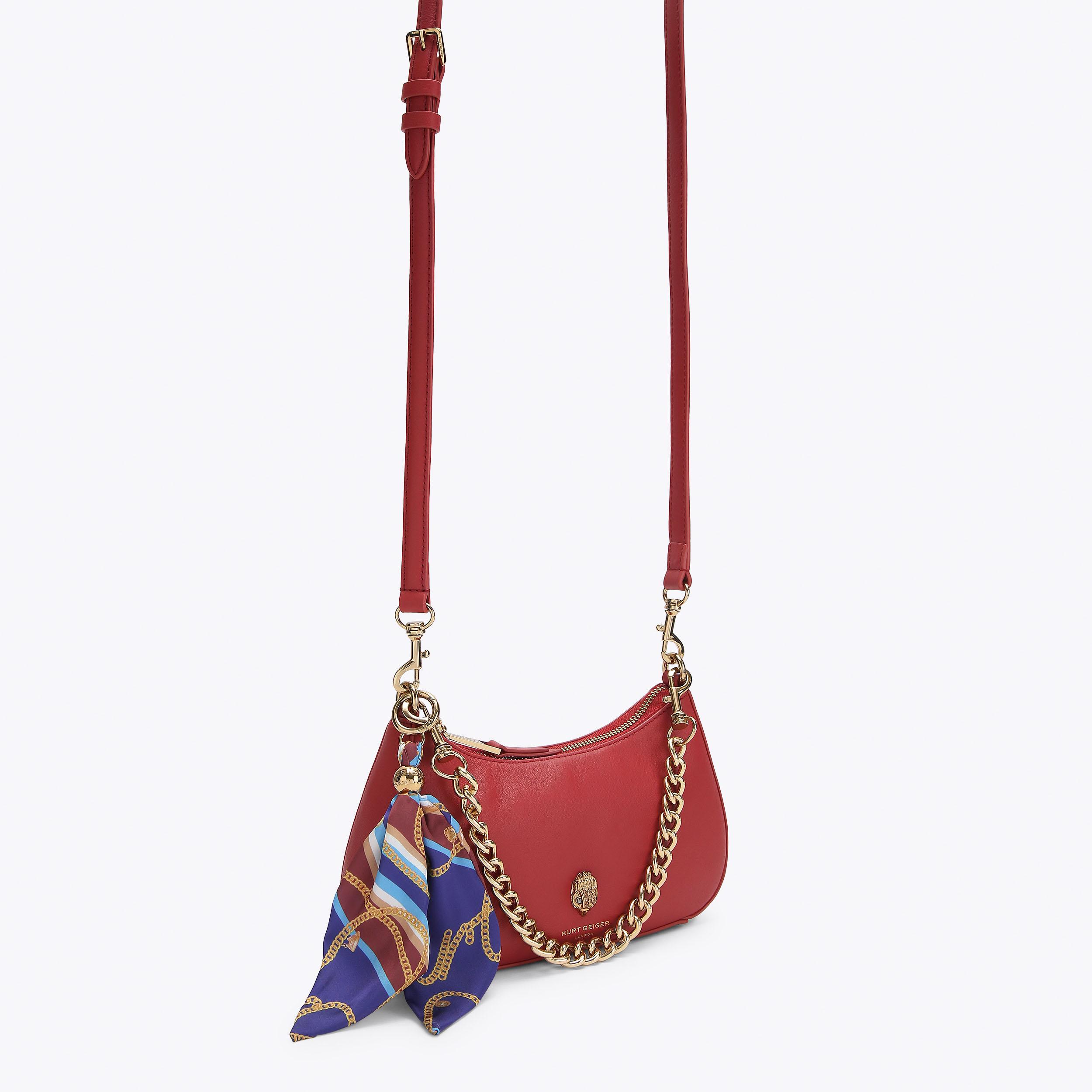 Kurt Geiger London Sloane Hobo Cross Body Bag - Red - view 3
