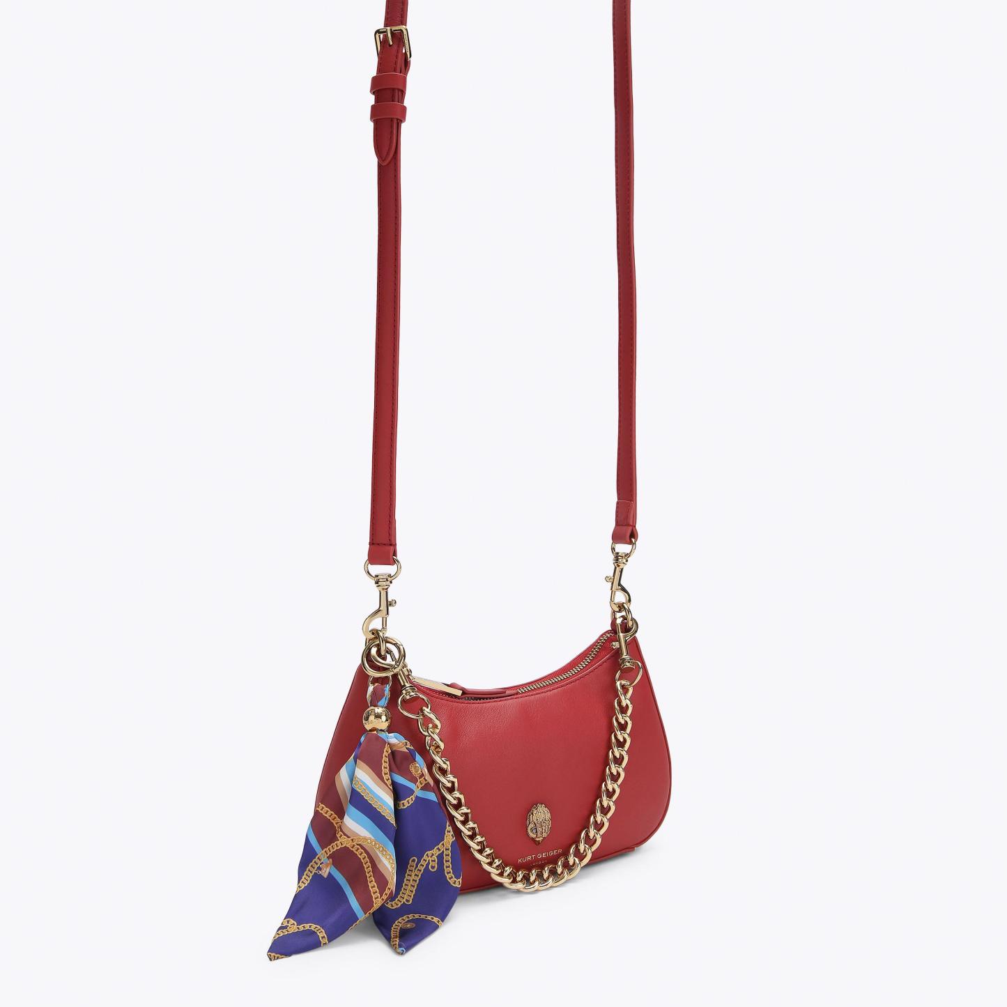 Kurt Geiger London Sloane Hobo Cross Body Bag - Red - view 3