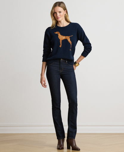 Lauren Ralph Lauren Women's Cotton Dog Sweater - Lauren Navy Multi