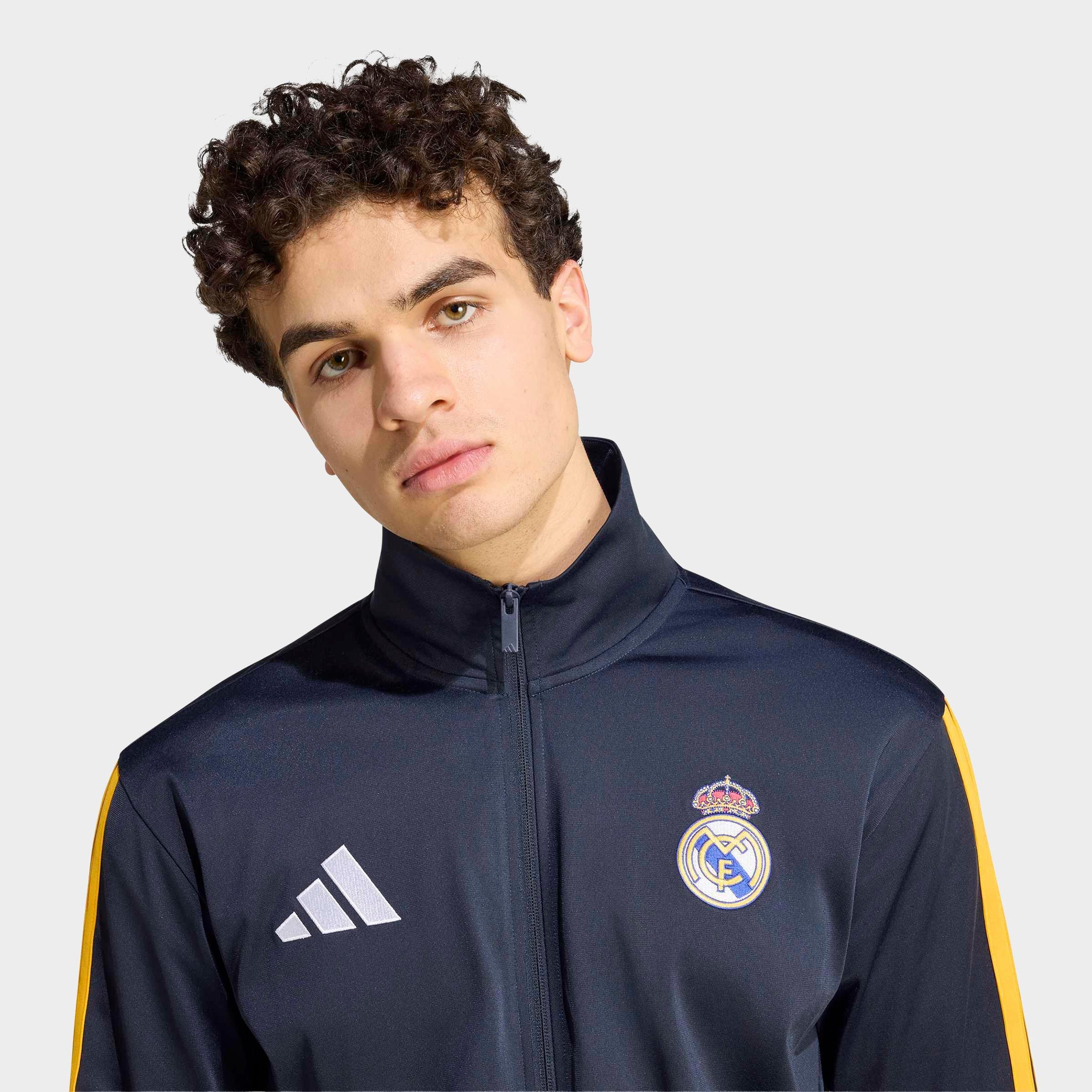 Men's adidas Real Madrid DNA Full-Zip Track Top - Night Navy
