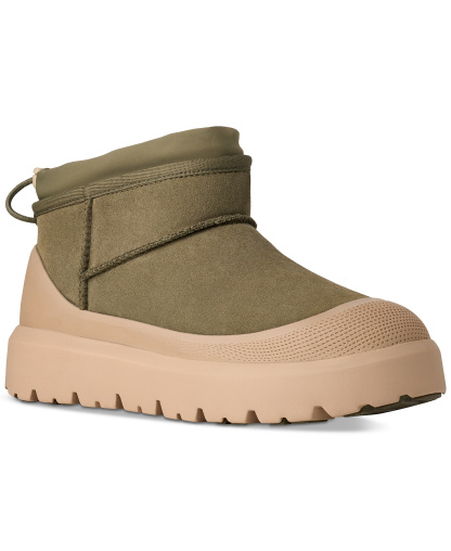 UGG® Men's Classic Ultra Mini Weather Hybrid Boots - Burnt Olive/Mustard Seed