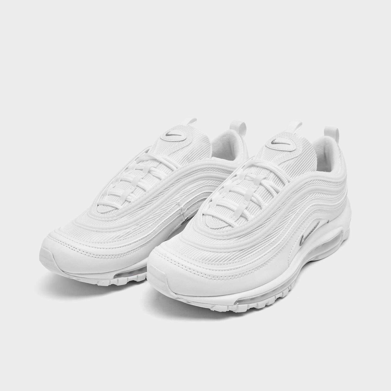 Men's Nike Air Max 97 Casual Shoes - White/Black/Wolf Grey