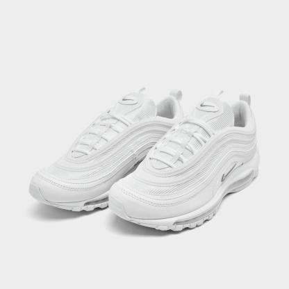 Men's Nike Air Max 97 Casual Shoes - White/Black/Wolf Grey