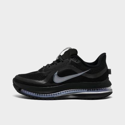 Women's Nithtke Pegasus Premium Running Shoes - Part 1 - Black/Metallic Silver/Black - Left shoe facing left. Outside of the shoe.