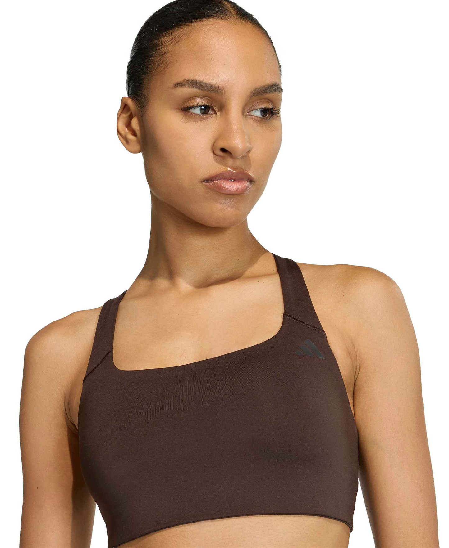 adidas Women's Workout Square Neck Support Bra - Aurora Coffee