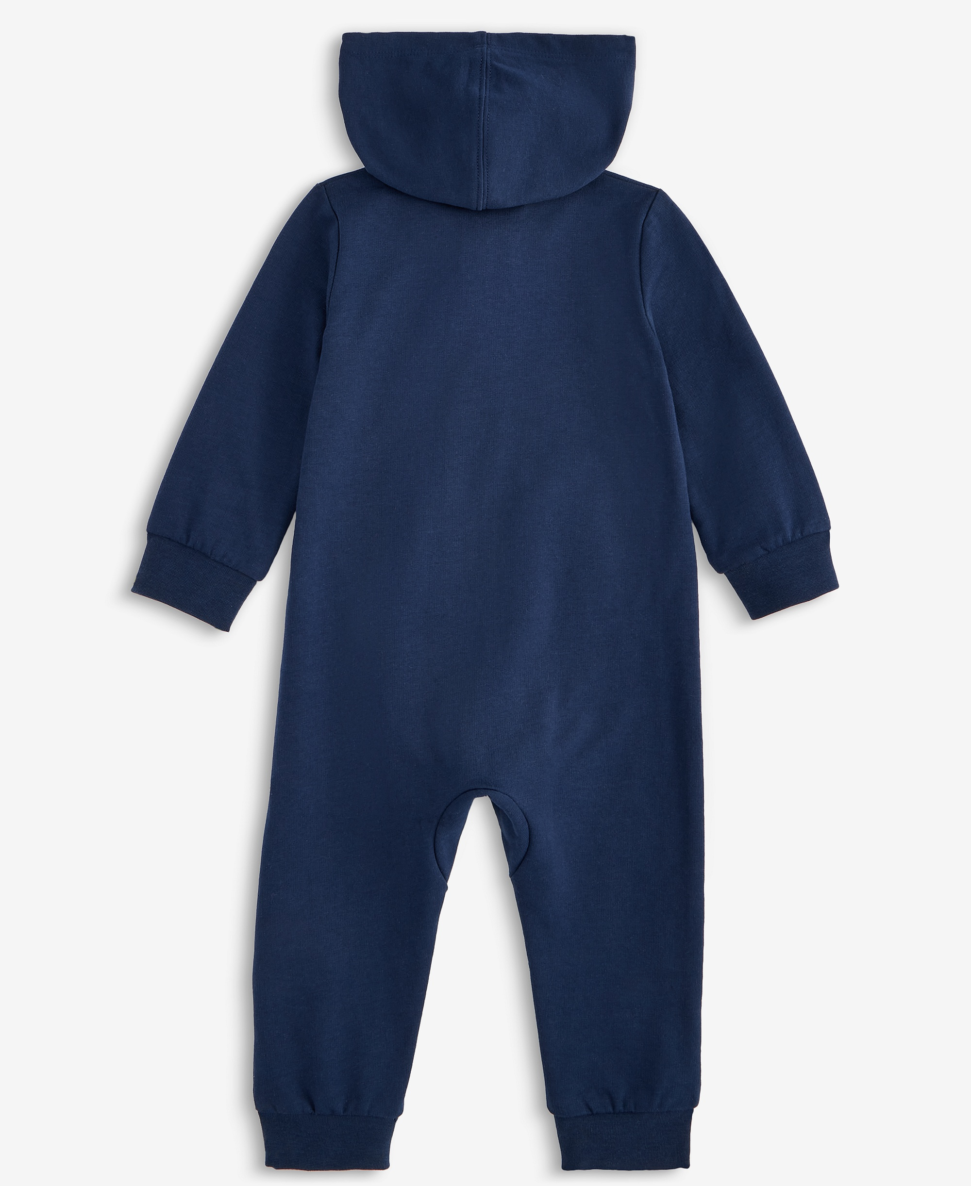 Nike Baby Essentials Hooded French Terry Coverall & 3-Pack Core Ankle Gripper Socks - Gray