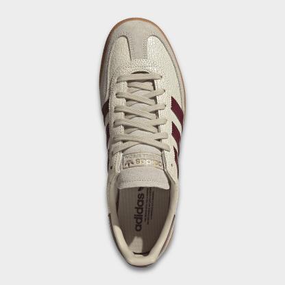 Men's adidas Originals Handball Spezial Casual Shoes - Part 1 - Off White/Shadow Red/Gum - Top view