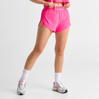 Women's Nithtke AeroSwift Dri-FIT ADV Mid-Rise 3 Inch Brief-Lined Shorts - Hyper Pink/Black