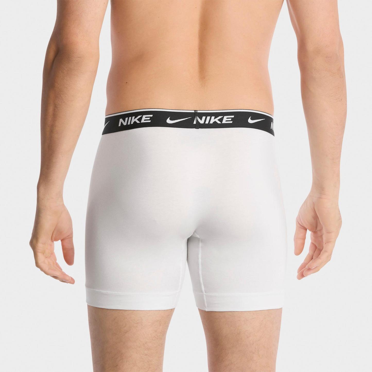 Men's Nithtke Stretch Cotton Boxer Briefs (3-Pack) - White/Grey/Black