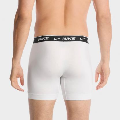 Men's Nithtke Stretch Cotton Boxer Briefs (3-Pack) - White/Grey/Black