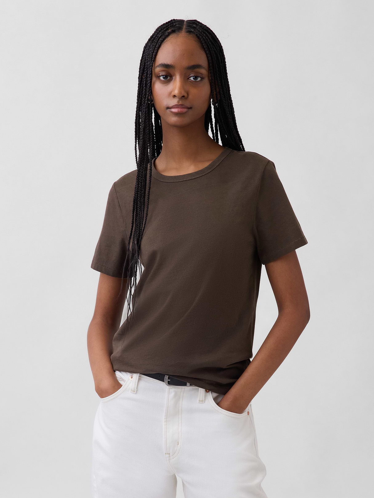 Organic Cotton VintageSoft T-Shirt - Terra brown