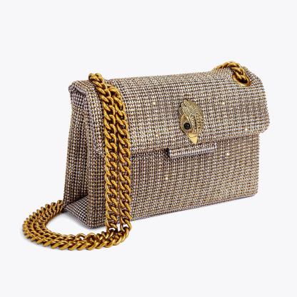 Kurt Geiger London Mini Fabric Kensington Bag - Beige - view 3