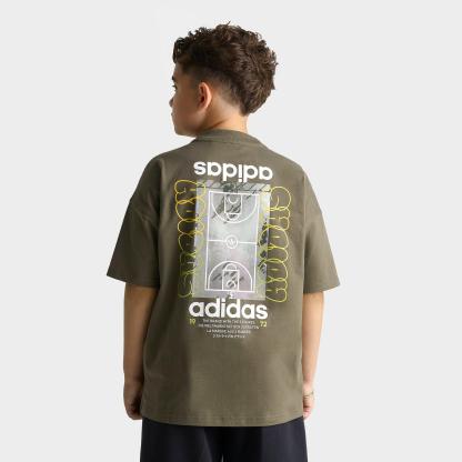 Big Kids' adidas Originals Basketball T-Shirt - Night Cargo