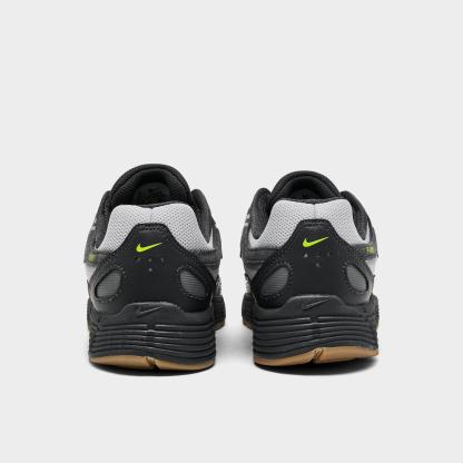 Big Kids' Nithtke P-6000 Casual Shoes - Grey Fog/Black/Anthracite/Volt - Back view