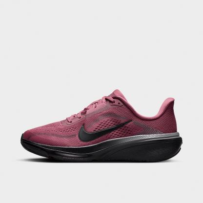Big Kids' Nithtke Pegasus 42 Running Shoes - Pink Smoke/Gunsmoke/Black - Left shoe facing left. Outside of the shoe.