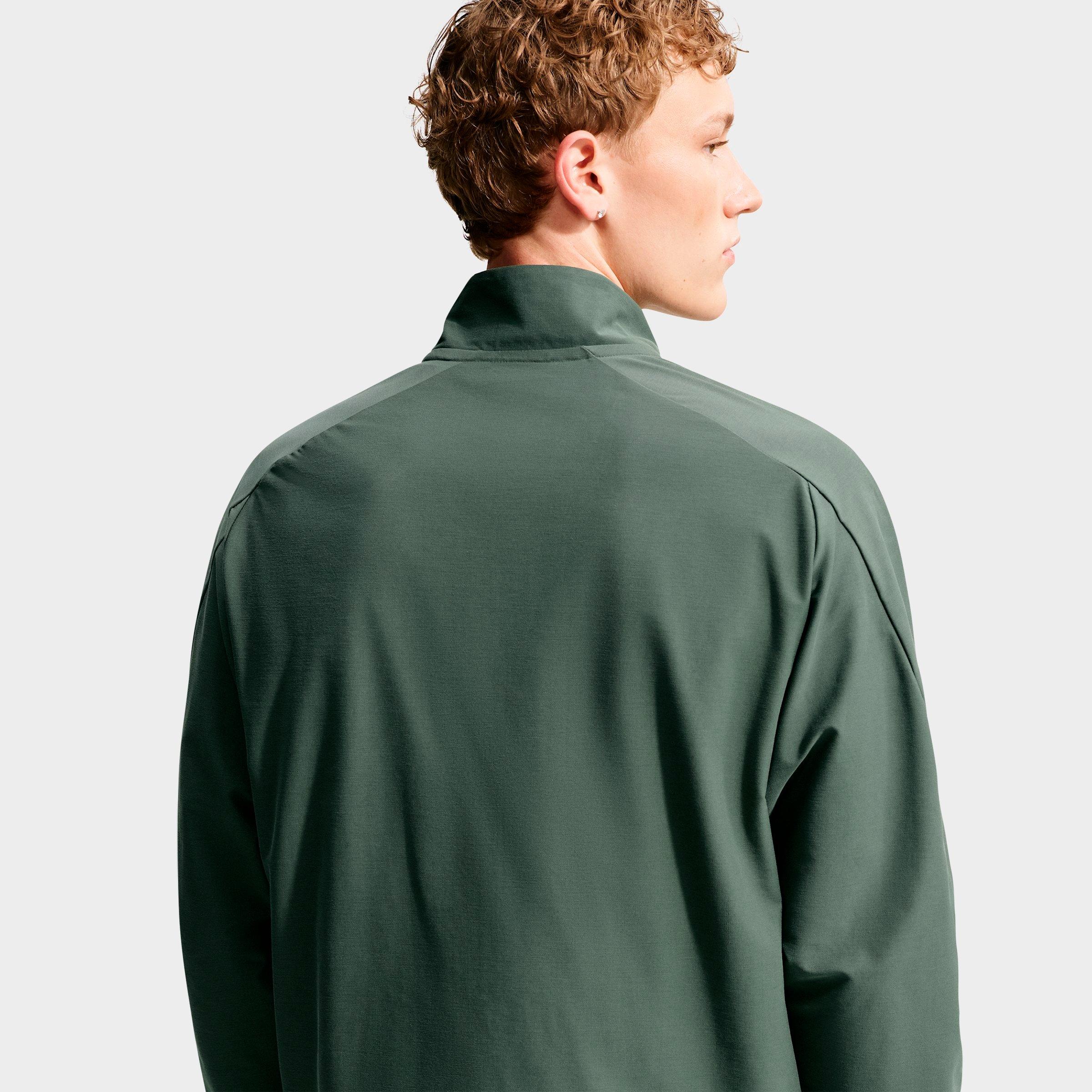 Men's Nithtke Sportswear Tech Dri-FIT Shori Knit Full-Zip Track Jacket - Camo Green/Black