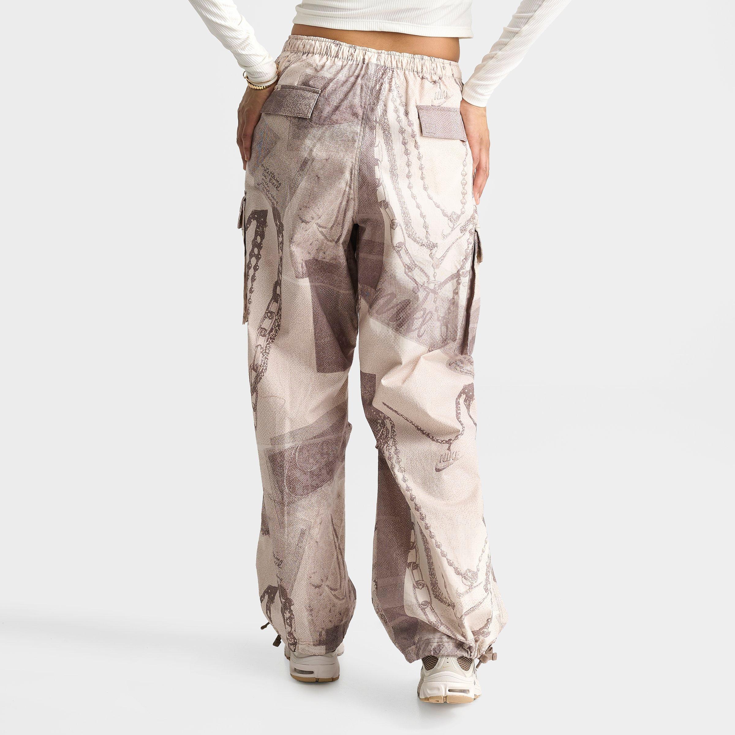 Women's Nithtke Sportswear Dysto Mid-Rise Oversized Cargo Pants - Mink/Sail