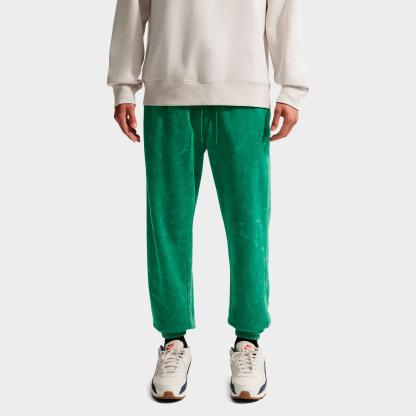 Men's Nithtke Sportswear Club Washed Cuffed Fleece Pants - Malachite