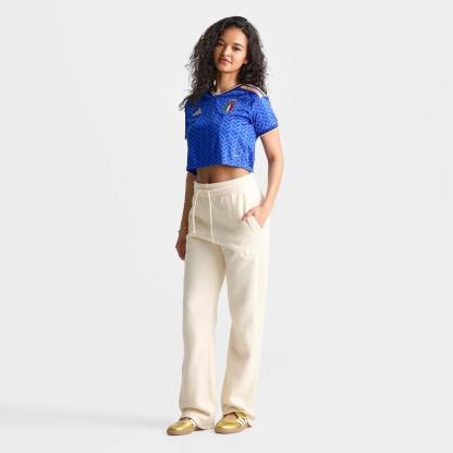 Women's adidas Italy 2026 Home Cropped Jersey - Bold Blue - view 2