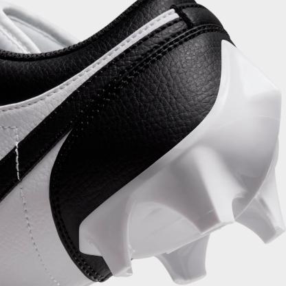 Men's Jordan 1 Low TD Football Cleats - White/Black/Black - view 3
