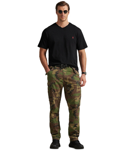Polo Ralph Lauren Men's Big & Tall V-Neck T-Shirt - Black