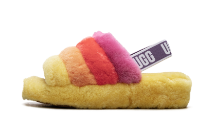 Fluff Yeah Slide WMNS "Rainbow Yellow" 1097169 PRYW - view 1