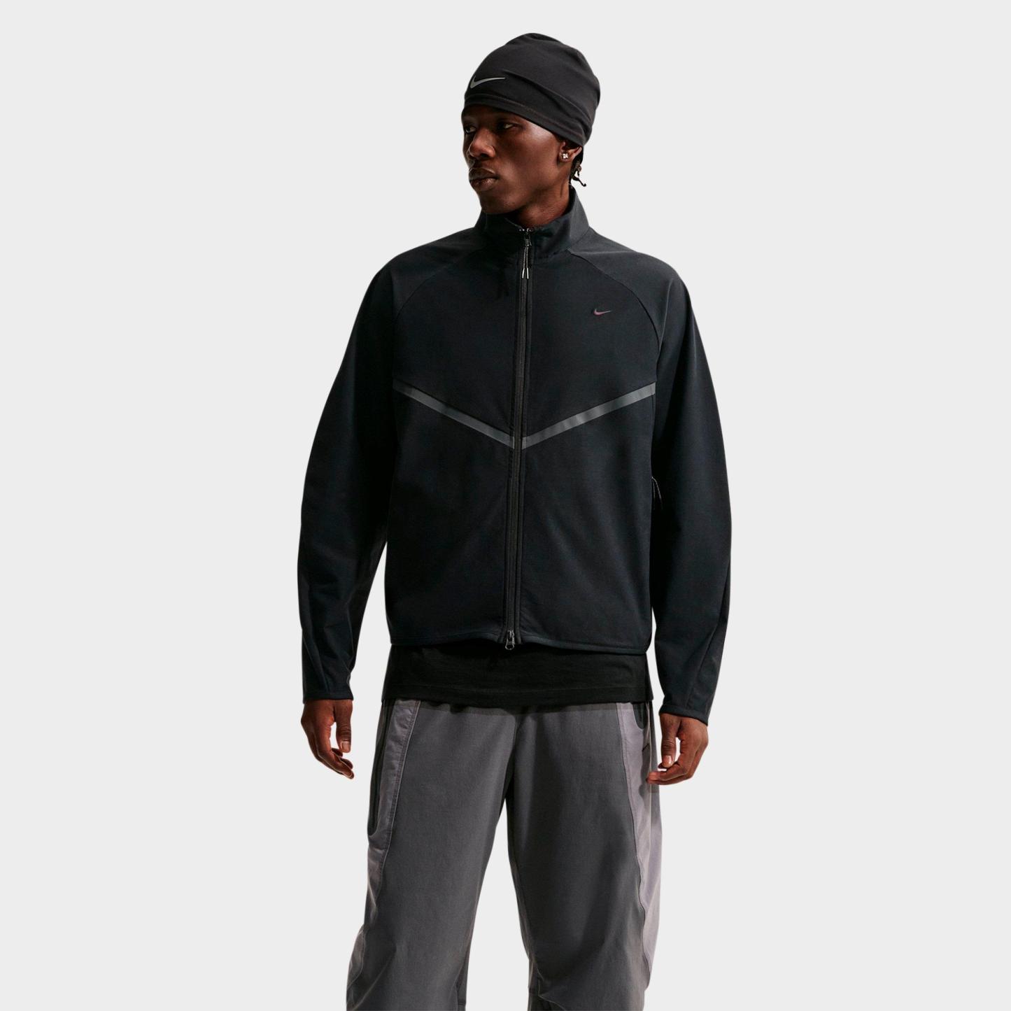 Men's Nithtke Sportswear Tech Dri-FIT Shori Knit Full-Zip Track Jacket - Black/Black