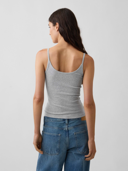 Modern Crop Cami - Light heather grey