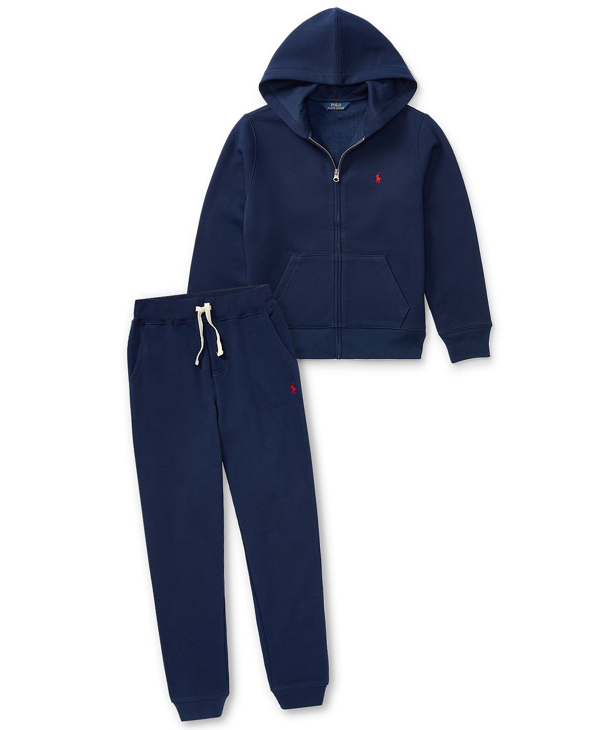 Polo Ralph Lauren Boys' 8-20 Cotton Fleece Drawstring Joggers - Cruise Navy