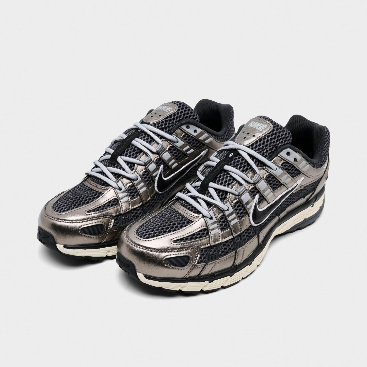 Men's Nithtke P-6000 SE Casual Shoes - Anthracite/Metallic Pewter/Smoke Grey/Black - Both shoes facing left