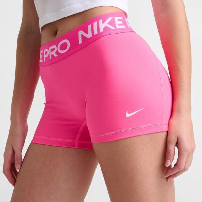 Women's Nithtke Pro Mid-Rise 3" Biker Shorts - Hyper Pink/White