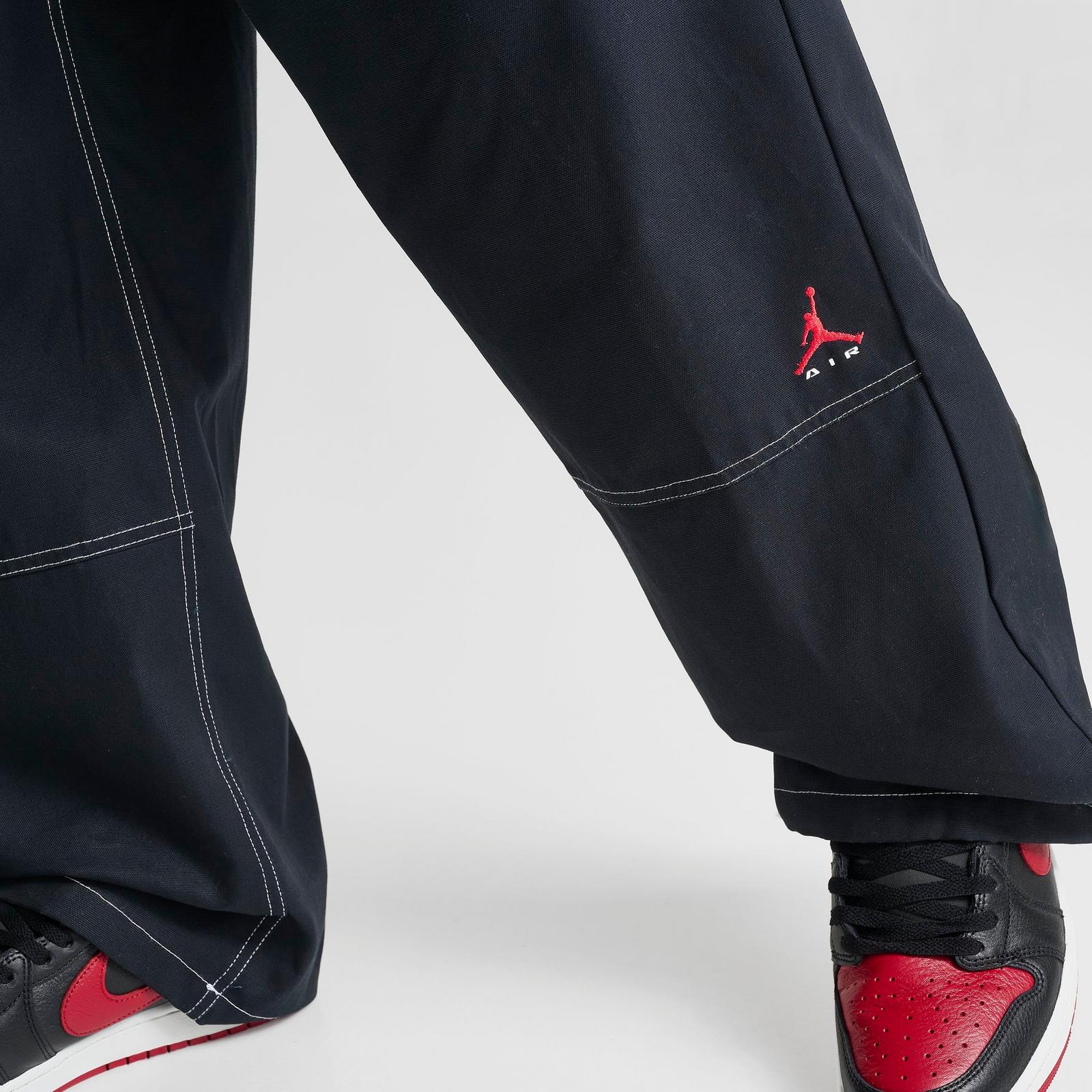 Men's Jordan Brooklyn Chino Pants - Black/University Red - view 6