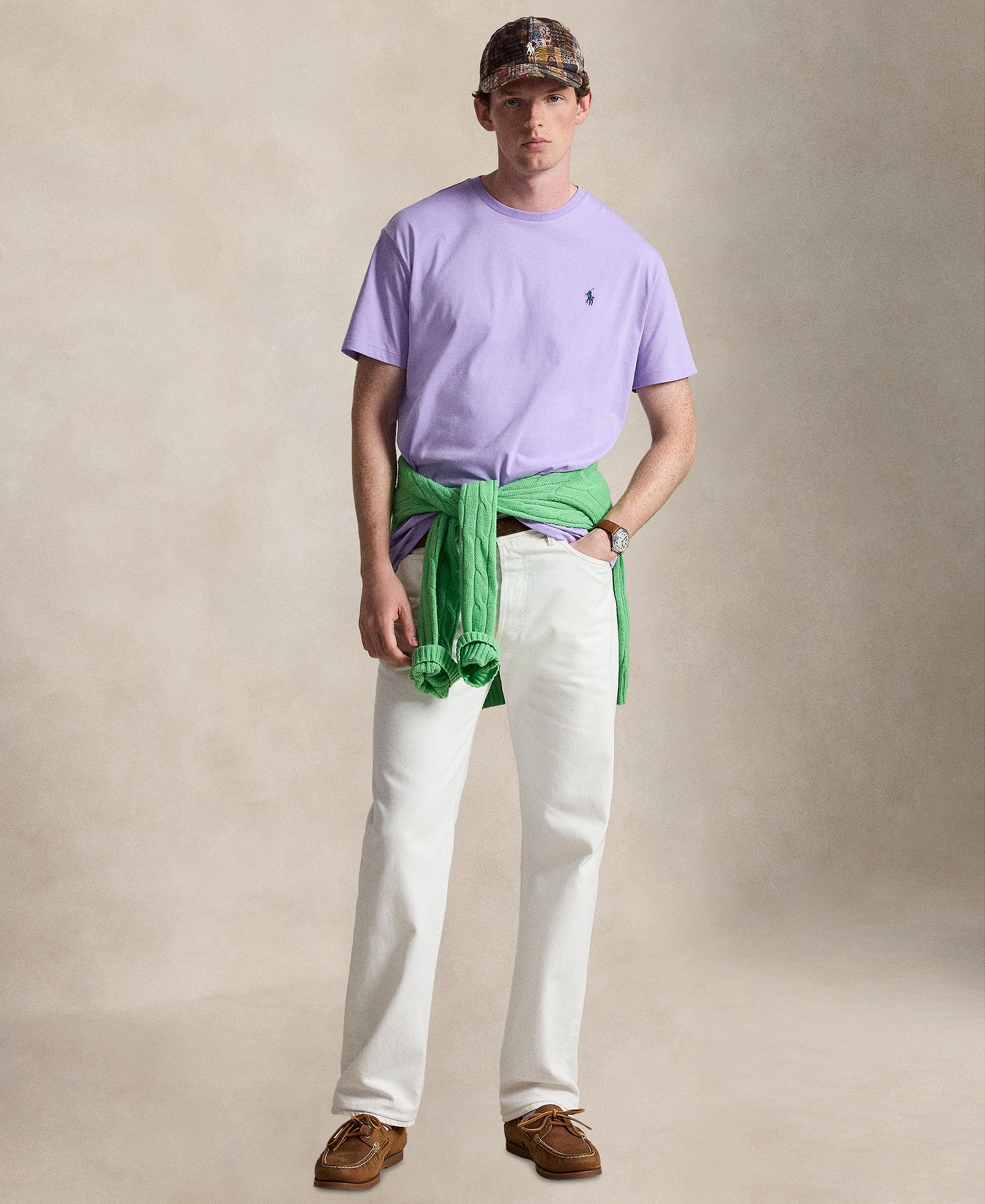 Polo Ralph Lauren Men's Embroidered Pony Classic-Fit T-Shirt - Powder Purple