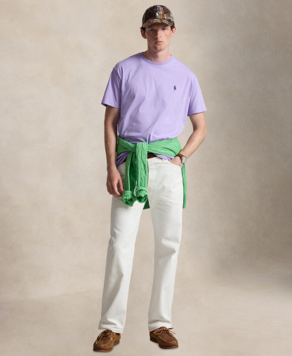 Polo Ralph Lauren Men's Embroidered Pony Classic-Fit T-Shirt - Powder Purple