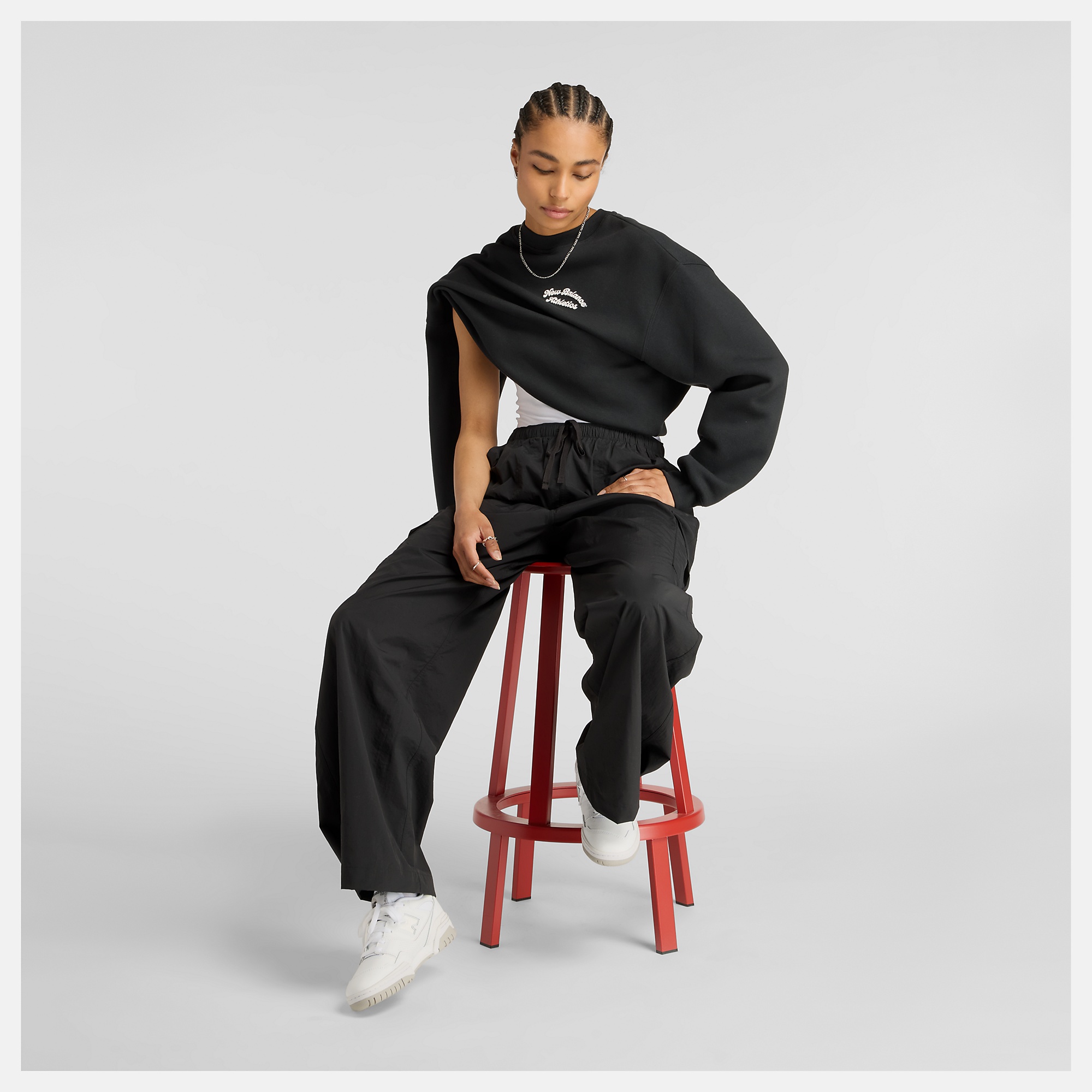 New Balance Woven Cargo Pant, WP53504BK