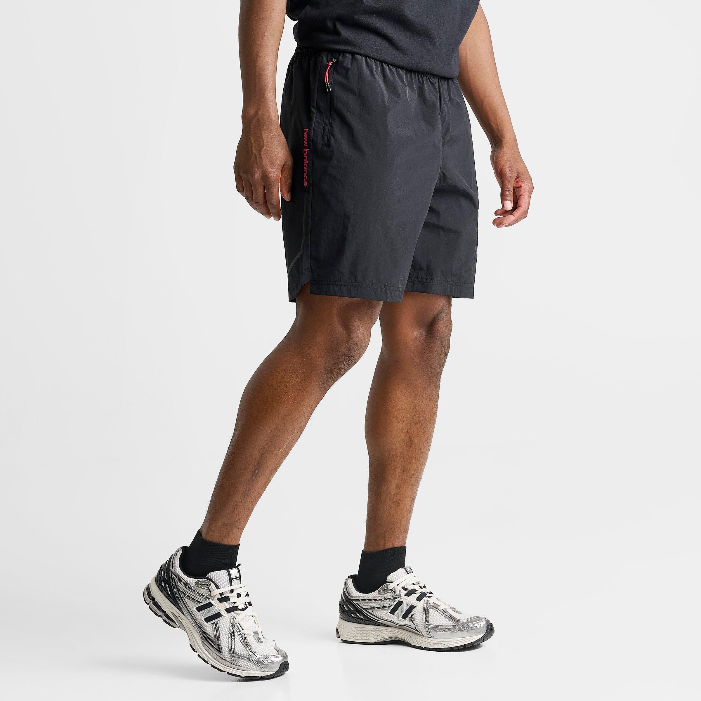 Men's New Balance Vision Woven Shorts - Black/Red - view 3