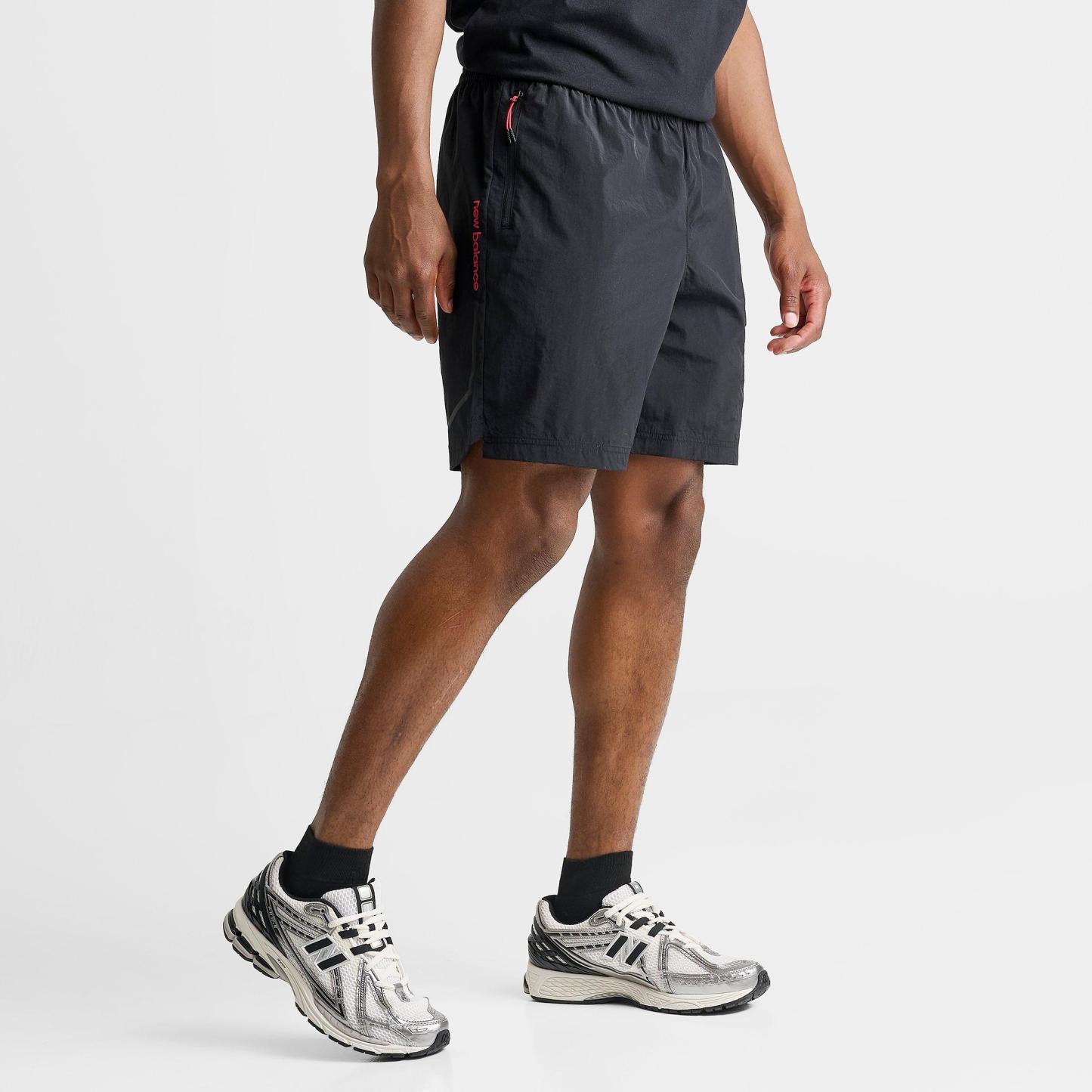 Men's New Balance Vision Woven Shorts - Black/Red - view 3