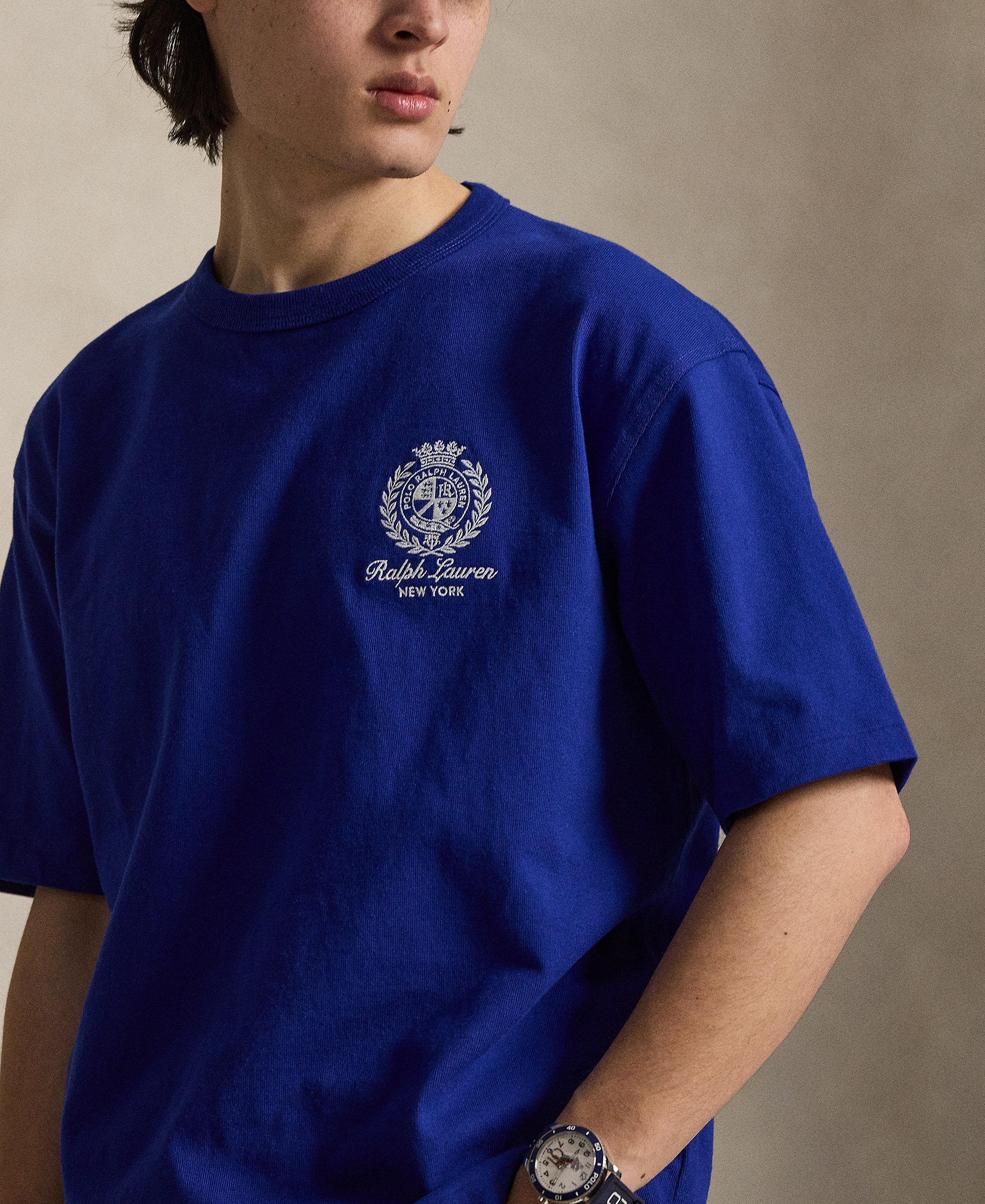 Polo Ralph Lauren Men's Jersey Graphic Relaxed-Fit T-Shirt - Classic Azure
