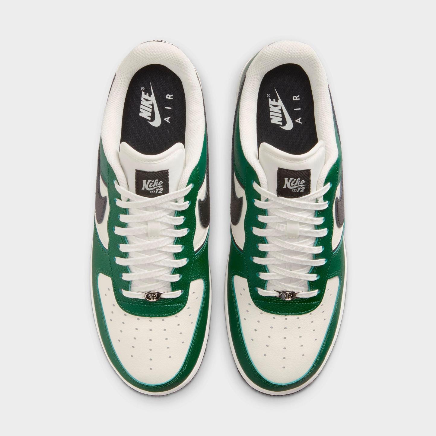 Men's Nithtke Air Force 1 '07 LV8 Sport Casual Shoes - Fir/Sail/Coconut Milk/Black - Top view