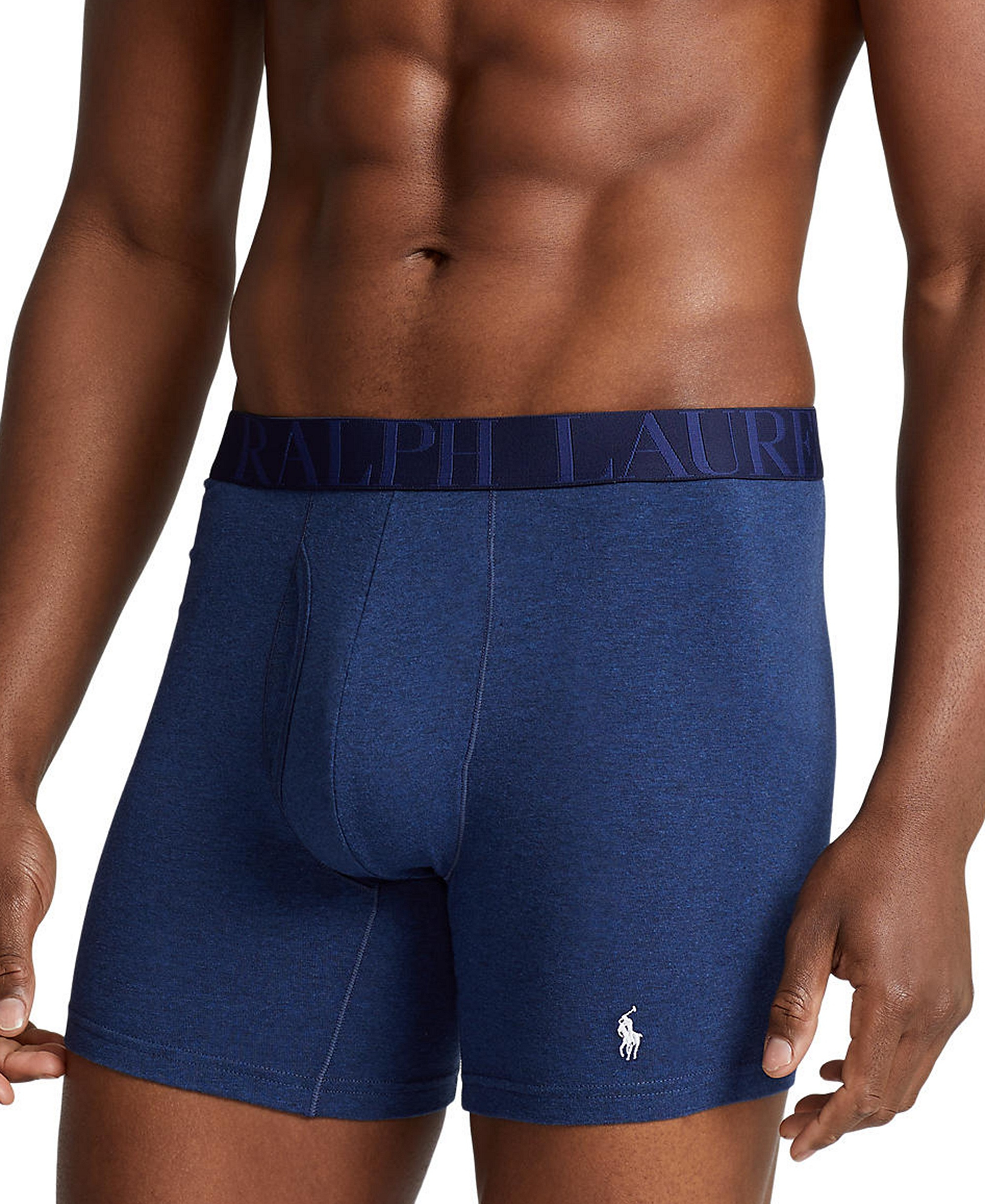 Polo Ralph Lauren Men's 5-Pack Stretch Classic Fit Boxer Briefs - Assorted Blue/Black/Grey